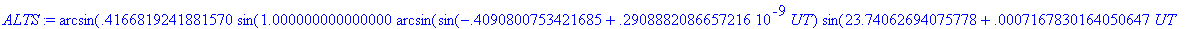 ALTS := arcsin(.4166819241881570*sin(1.000000000000...